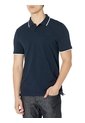 Polo Azul Piqué De Algodón Calvin Klein de Calvin Klein