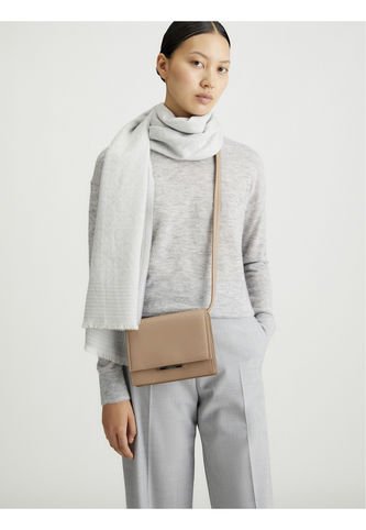 Bolso Beige Cruzado Con Solapa Y Cierre De Broche Calvin Klein Calvin Klein