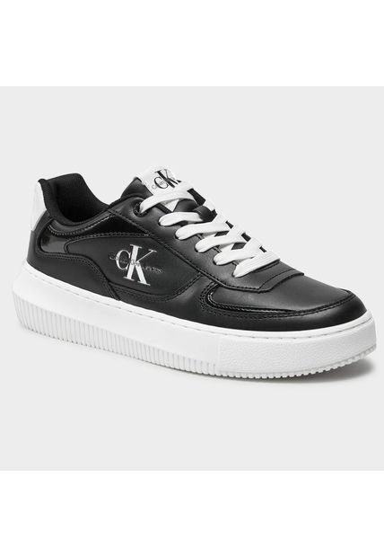 Tenis Multicolor Chunky Cupsole De Cuero Calvin Klein