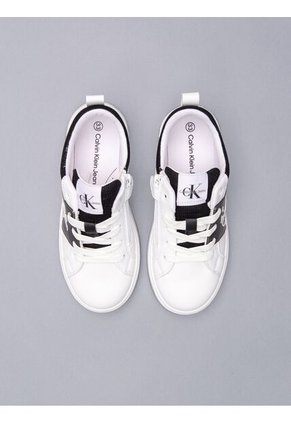 Tenis Blanco Niña Bajas Con Cordones Calvin Klein