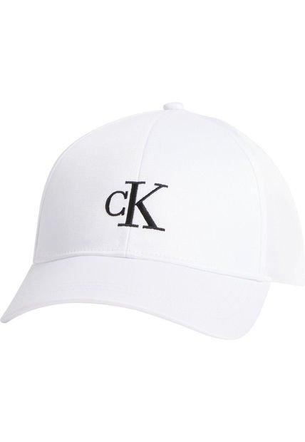 Gorra Blanca Con Logo Calvin Klein