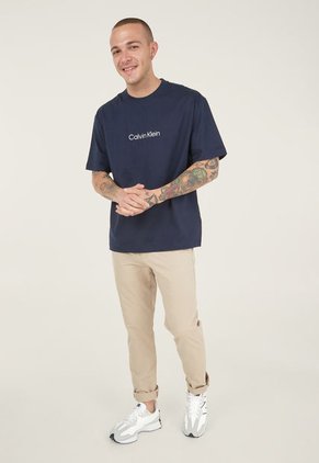 Camiseta Azul Navy-Blanco Calvin Klein