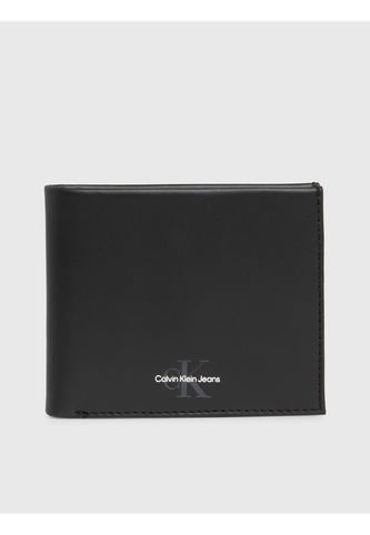 Billetera Negra Bifold Soft Con Monograma Calvin Klein Calvin Klein