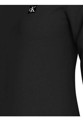 Camiseta Negra Regular Manga Larga Calvin Klein