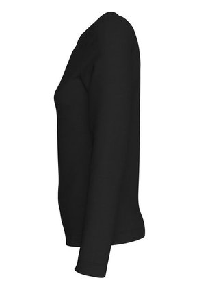 Camiseta Negra Regular Manga Larga Calvin Klein