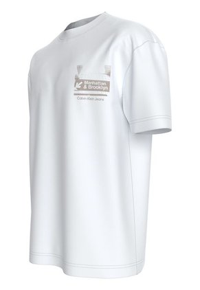 Camiseta Blanca De Algodón Calvin Klein