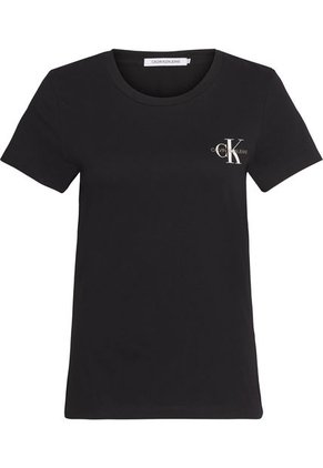Pack De 2 Camisetas Negra Manga Corta Slim Fit Para Mujer Calvin Klein