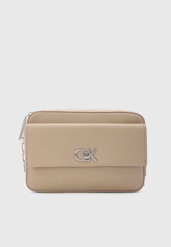 Bolso Manos Libres Calvin Klein Crockery Beige Calvin Klein
