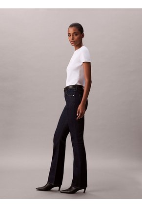 Jeans Rojo Skinny Para Botas Con Lavado Clásico Calvin Klein