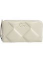 Billetera Beige Con Diseño Acolchado Con Cierre De Cremallera Calvin Klein de Calvin Klein
