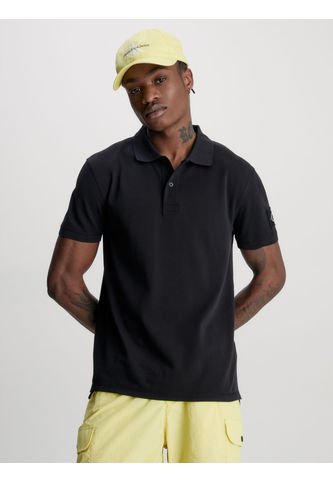 Polo Con Insignia Hombre Negro Calvin Klein Calvin Klein