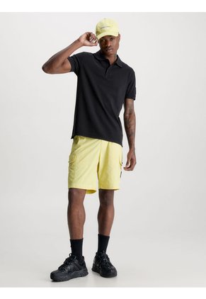 Polo Con Insignia Hombre Negro Calvin Klein