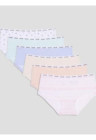 Pack Multicolor De 6 Pantys Hipster Para Niñas Calvin Klein Calvin Klein