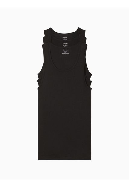 3 Pack De Camisetas Negras Tipo Esqueleto Calvin Klein