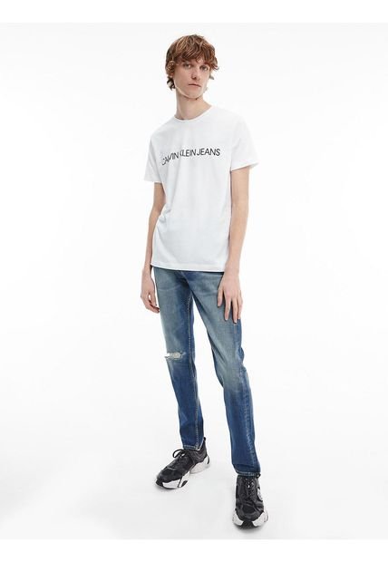 Pack De 2 Camisetas Slim De Algodón Orgánico Blanco Calvin Klein