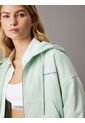 Buzo Verde Con Capota Y Cierre De Cremallera Calvin Klein de Calvin Klein