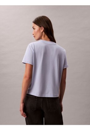Camiseta Gris De Corte Clásico Con Gráfico Calvin Klein