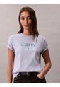 Camiseta Gris De Corte Clásico Con Gráfico Calvin Klein de Calvin Klein