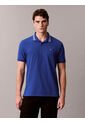 Polo Azul De Piqué Con Ribetes En Contraste Calvin Klein de Calvin Klein