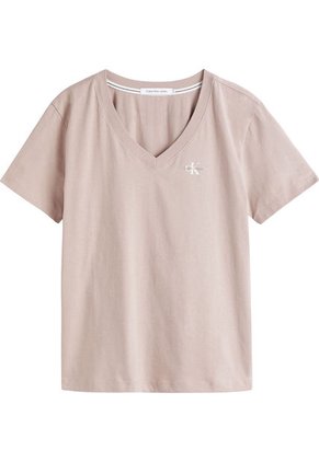 Camiseta De Algodón Rosa Calvin Klein