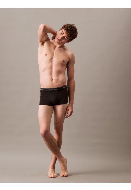 Pack Negro De 3 Boxer Low Rise Trunk - Modern Cotton Calvin Klein
