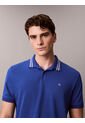 Polo Azul De Piqué Con Ribetes En Contraste Calvin Klein de Calvin Klein