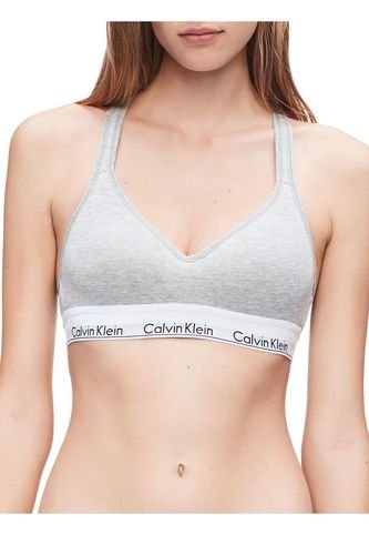 Brassier Gris De Algodón Para Mujer Calvin Klein Calvin Klein