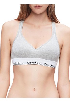 Brassier Gris De Algodón Para Mujer Calvin Klein