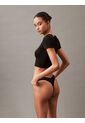 Tanga Negra De Talle Bajo - Ideal Cotton Calvin Klein de Calvin Klein