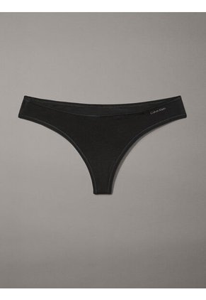 Tanga Negra De Talle Bajo - Ideal Cotton Calvin Klein