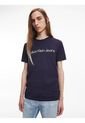 Camiseta Con El Logo Hombre Azul Oscuro Calvin Klein de Calvin Klein
