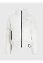 Chaqueta De Plumas Con Logo En Dobladillo Mujer Blanco Calvin Klein de Calvin Klein