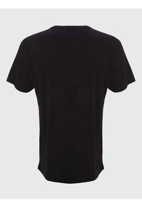 Camiseta Negra Iconic Con Logo En Bloque Calvin Klein