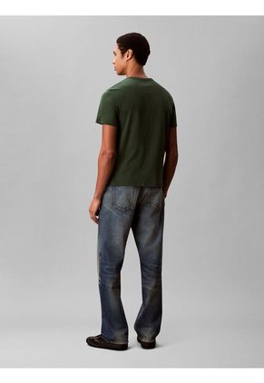 Camiseta Verde Con Estampado Gráfico De Logo En Estilo Bold Calvin Klein