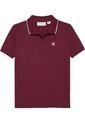 Polo Vino Tinto Regular Con Ribetes A Contraste Calvin Klein de Calvin Klein