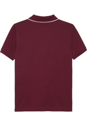 Polo Vino Tinto Regular Con Ribetes A Contraste Calvin Klein