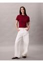 Camiseta Roja Interlock Con Emblema CK Calvin Klein de Calvin Klein