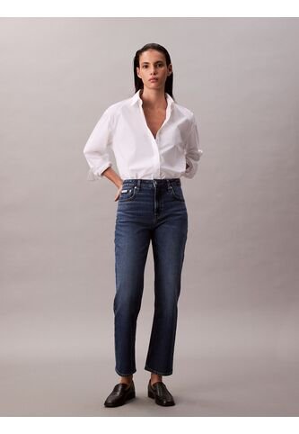 Camisa Blanca Solid Boxy Cropped Calvin Klein Calvin Klein