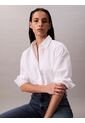 Camisa Blanca Solid Boxy Cropped Calvin Klein de Calvin Klein