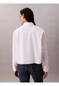 Camisa Blanca Solid Boxy Cropped Calvin Klein de Calvin Klein