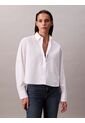 Camisa Blanca Solid Boxy Cropped Calvin Klein de Calvin Klein