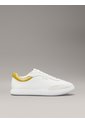 Tenis Blanco De Cuero De Perfil Bajo Calvin Klein de Calvin Klein