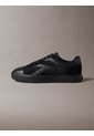 Tenis Negro De Corte Bajo Con Bandas Laterales Calvin Klein de Calvin Klein