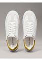 Tenis Blanco De Cuero De Perfil Bajo Calvin Klein de Calvin Klein