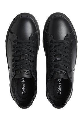 Tenis Negro De Perfil Bajo Con Cordones Calvin Klein