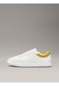 Tenis Blanco De Cuero De Perfil Bajo Calvin Klein de Calvin Klein