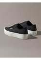 Tenis Negro De Plataforma Con Estampado De Monograma Calvin Klein de Calvin Klein