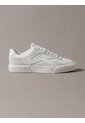 Tenis Blanco De Corte Bajo Con Bandas Laterales Calvin Klein de Calvin Klein