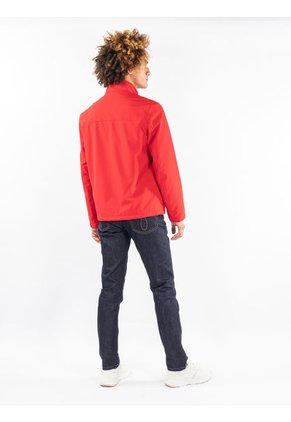 Chaqueta Manga Larga Con Cierre Hombre Rojo Calvin Klein