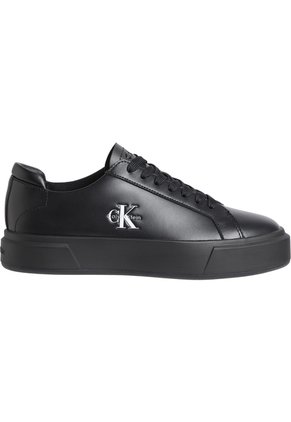 Tenis Negro De Perfil Bajo Con Cordones Calvin Klein